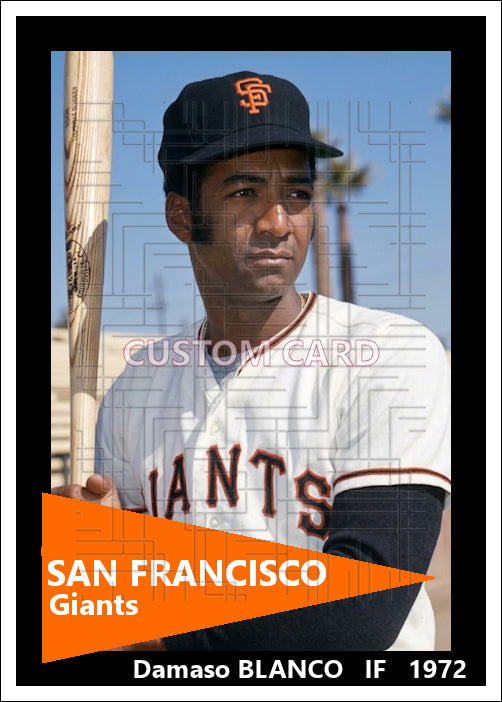 Damaso Blanco - 1972 San Francisco Giants - choose a size & style