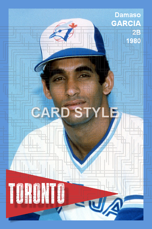 Damaso Garcia - 1980 Toronto Blue Jays - choose a size & style