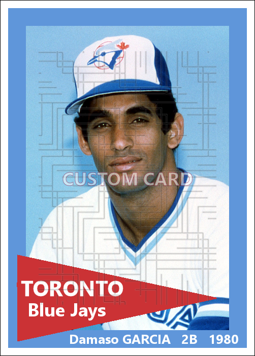 Damaso Garcia - 1980 Toronto Blue Jays - choose a size & style