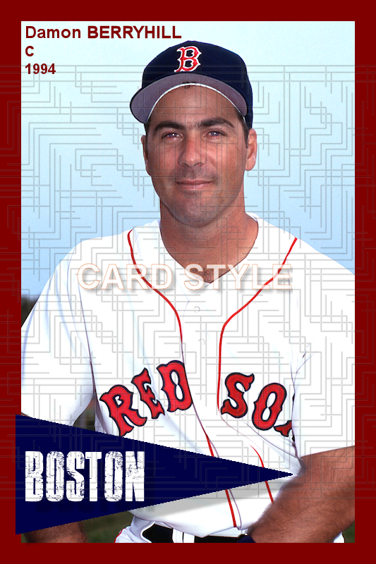 Damon Berryhill - 1994 Boston Red Sox - choose a size & style