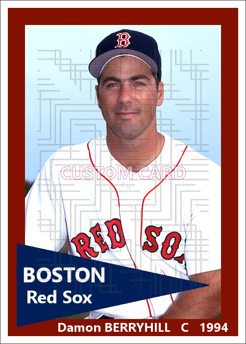 Damon Berryhill - 1994 Boston Red Sox - choose a size & style
