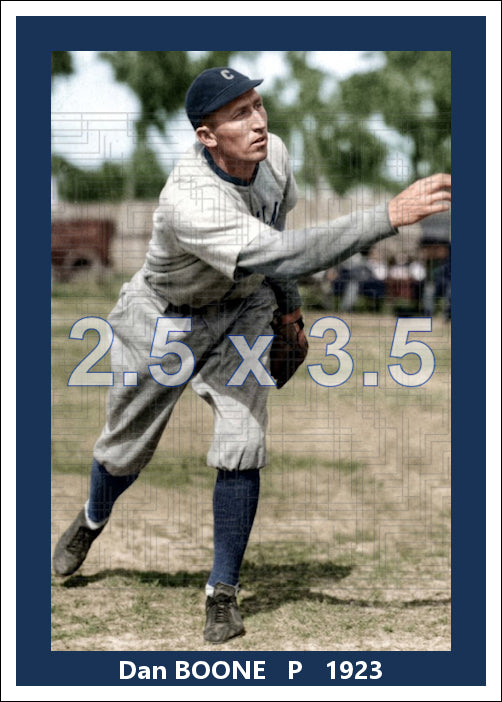 Dan Boone - 1923 Cleveland Indians - choose a size & style
