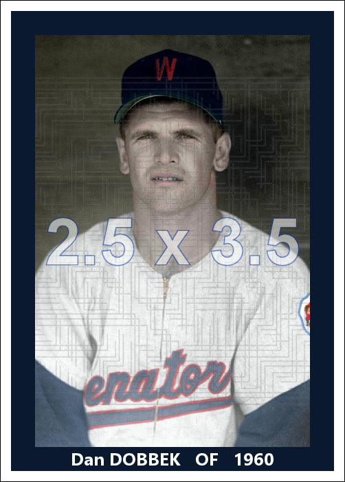 Dan Dobbek - 1960 Washington Senators - choose a size & style