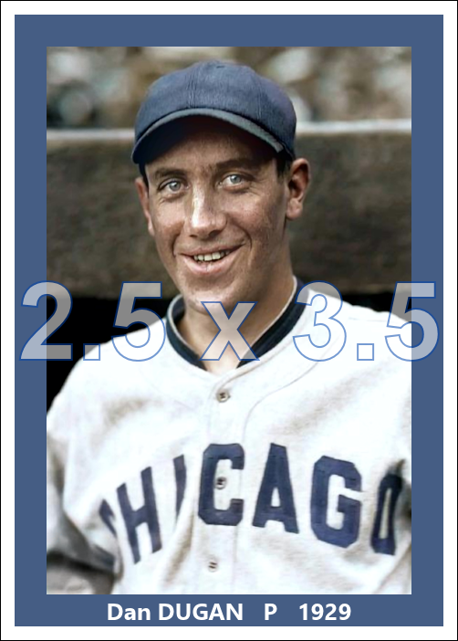 Dan Dugan - 1929 Chicago White Sox - choose a size & style