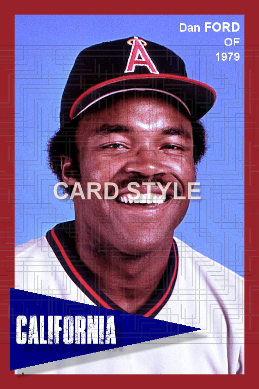 Dan Ford - 1979 California Angels - choose a size & style