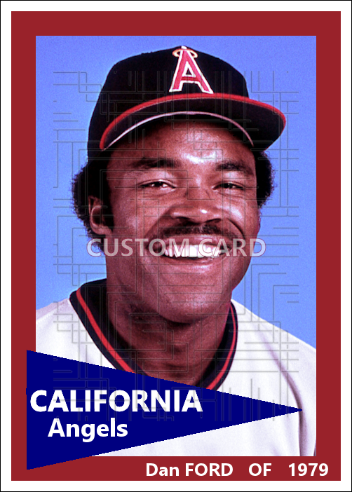 Dan Ford - 1979 California Angels - choose a size & style