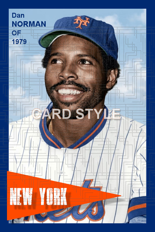 Dan Norman - 1979 New York Mets - choose a size & style