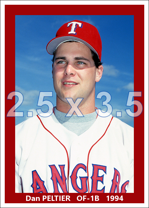 Dan Peltier - 1994 Texas Rangers - choose a size & style