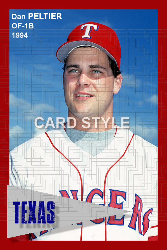Dan Peltier - 1994 Texas Rangers - choose a size & style