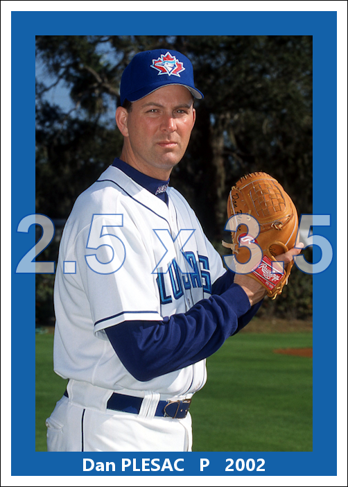 Dan Plesac - 2002 Toronto Blue Jays - choose a size & style