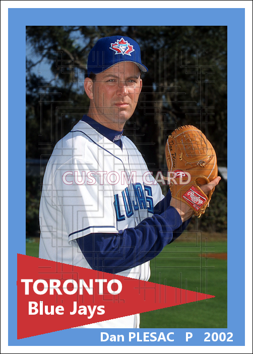 Dan Plesac - 2002 Toronto Blue Jays - choose a size & style