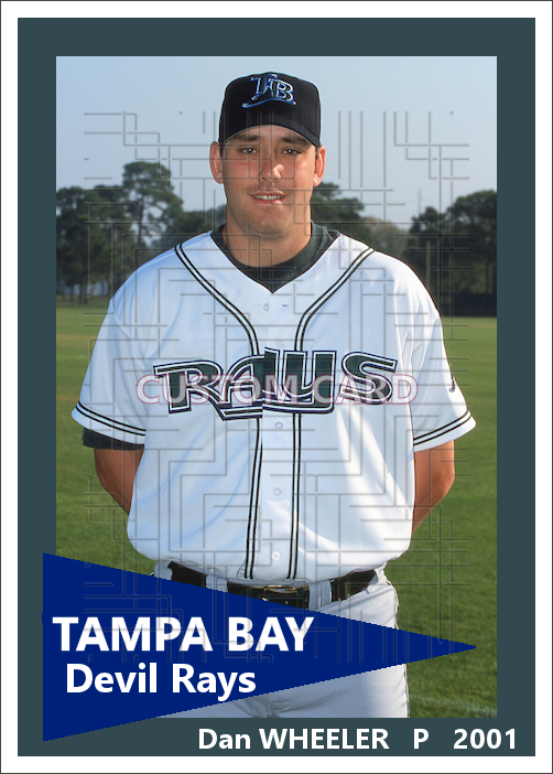 Dan Wheeler - 2001 Tampa Bay Devil Rays - choose a size & style