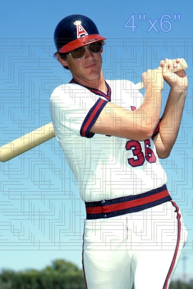 Dan Whitmer - 1980 California Angels - choose a size & style