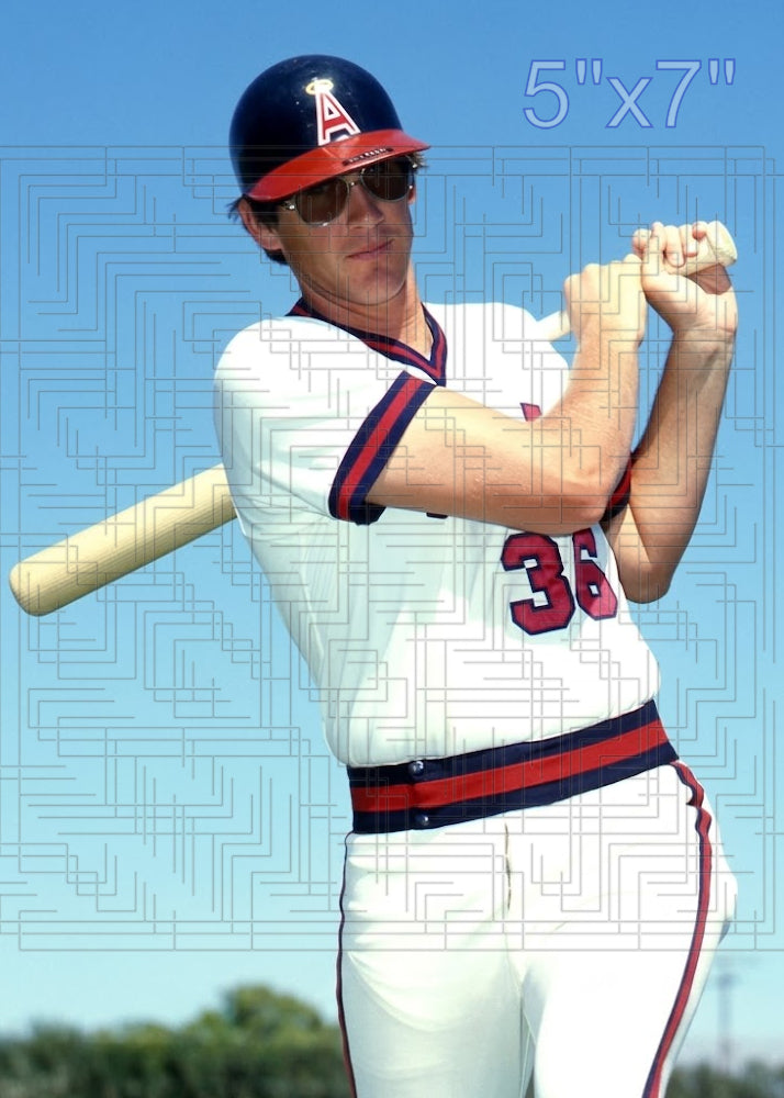 Dan Whitmer - 1980 California Angels - choose a size & style