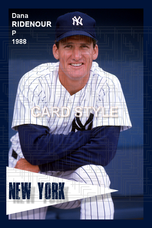 Dana Ridenour - 1988 New York Yankees spring training - choose a size & style