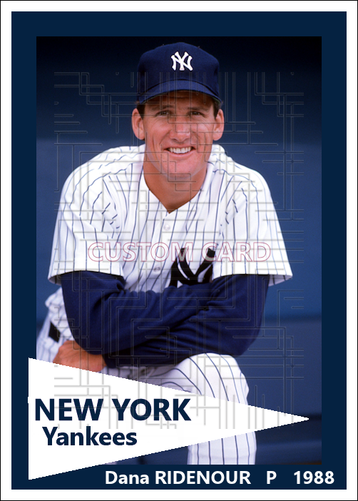 Dana Ridenour - 1988 New York Yankees spring training - choose a size & style