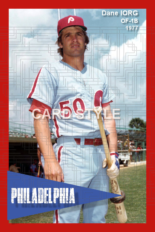 Dane Iorg - 1977 Philadelphia Phillies - choose a size & style