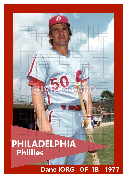 Dane Iorg - 1977 Philadelphia Phillies - choose a size & style