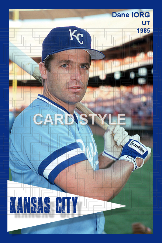 Dane Iorg - 1985 Kansas City Royals - choose a size & style