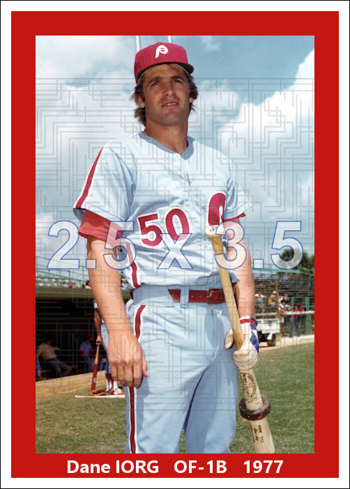 Dane Iorg - 1977 Philadelphia Phillies - choose a size & style