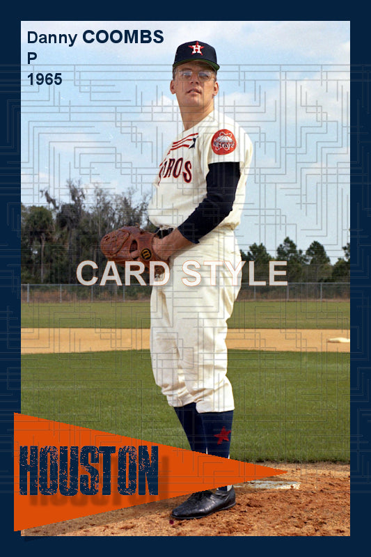 Danny Coombs - 1965 Houston Astros - choose a size & style