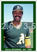 Danny Goodwin - 1985 Oakland Athletics - choose a size & style