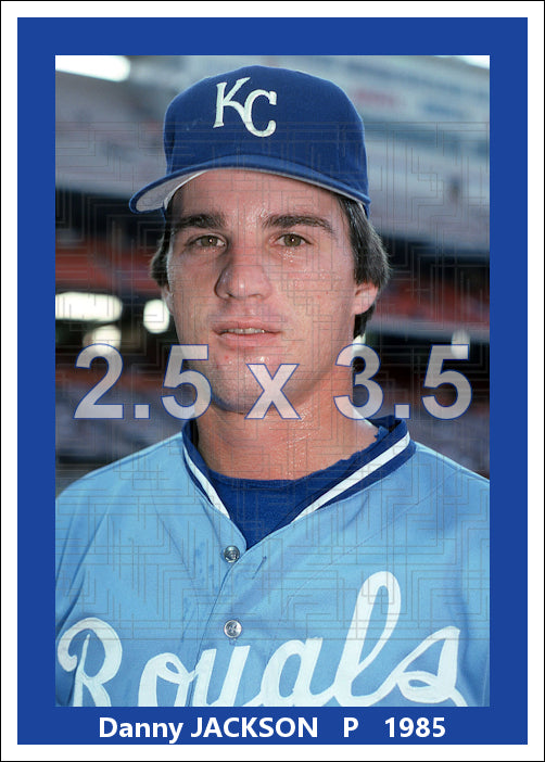 Danny Jackson - 1985 Kansas City Royals - choose a size & style