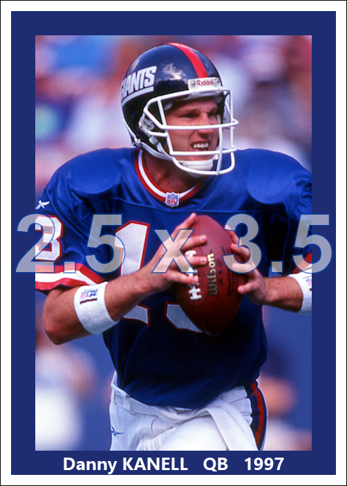 Danny Kanell - 1997 New York Giants - choose a size & style