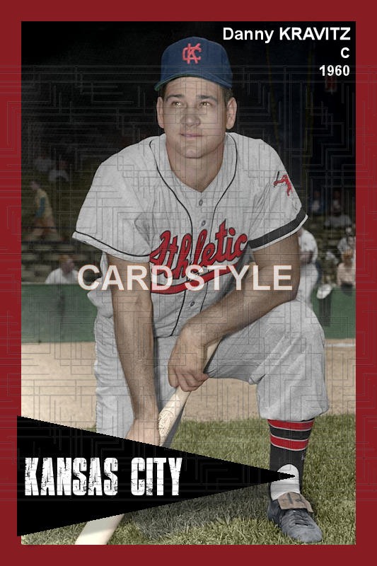 Danny Kravitz - 1960 Kansas City Athletics - choose a size & style