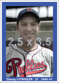 Danny Litwhiler - 1940-41 Philadelphia Phillies (road uniform) - choose a size & style