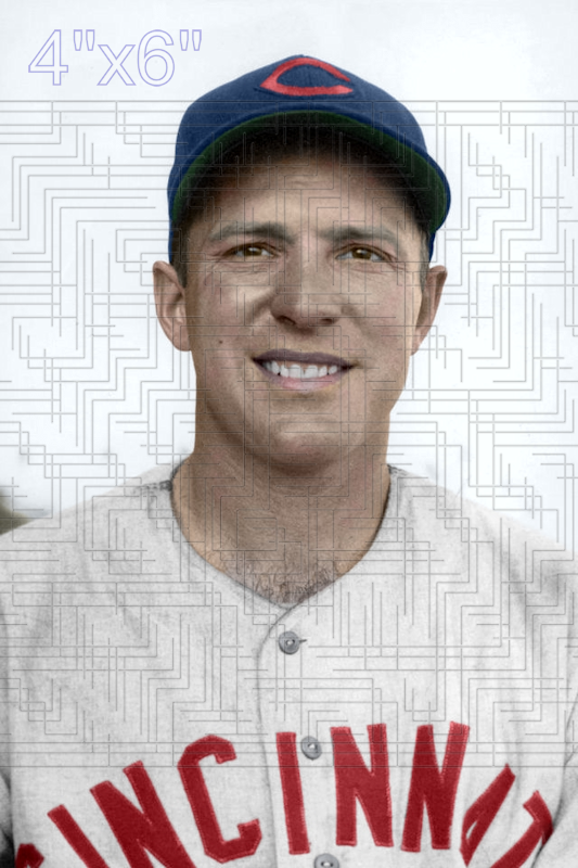 Danny Litwhiler - 1951 Cincinnati Reds - choose a size & style