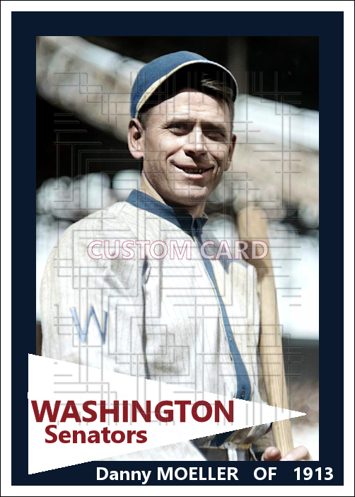 Danny Moeller - 1913 Washington Senators - choose a size & style