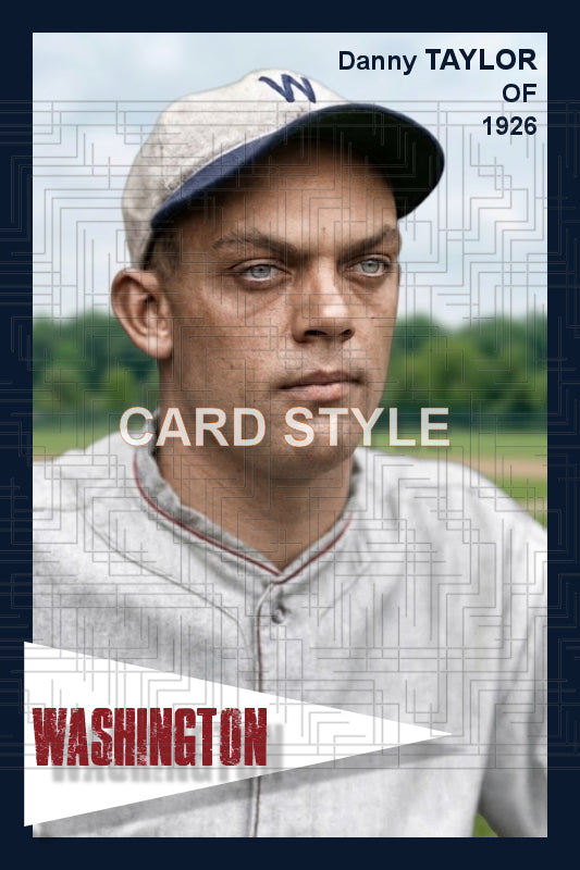Danny Taylor - 1926 Washington Senators - choose a size & style