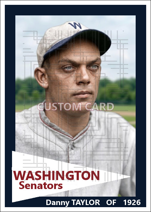 Danny Taylor - 1926 Washington Senators - choose a size & style