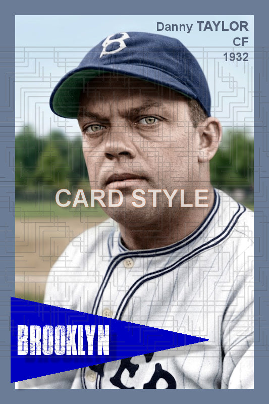 Danny Taylor - 1932 Brooklyn Dodgers - choose a size & style