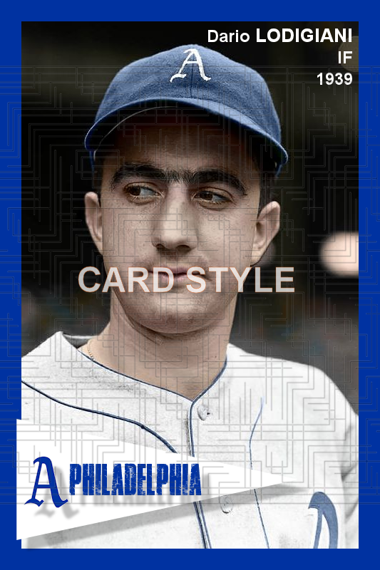 Dario Lodigiani - 1939 Philadelphia Athletics - choose a size & style