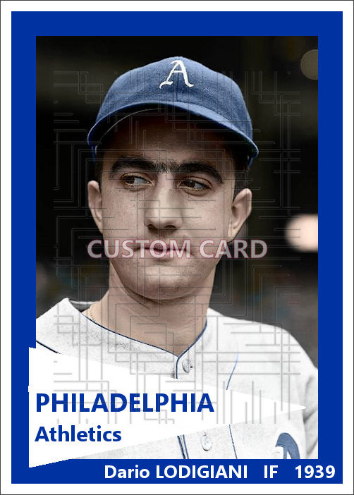 Dario Lodigiani - 1939 Philadelphia Athletics - choose a size & style
