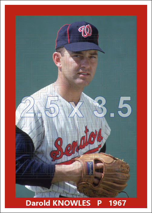 Darold Knowles - 1967 Washington Senators - choose a size & style
