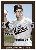 Darrell Johnson - 1952 St. Louis Browns - choose a size & style