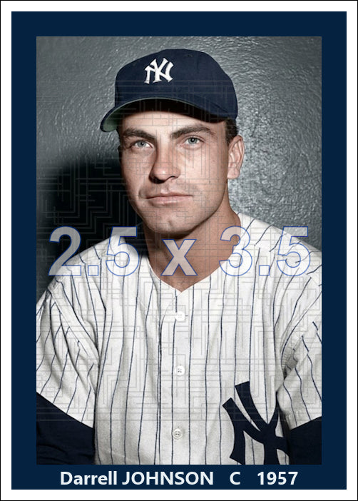 Darrell Johnson - 1957 New York Yankees - choose a size & style