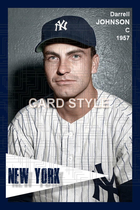 Darrell Johnson - 1957 New York Yankees - choose a size & style