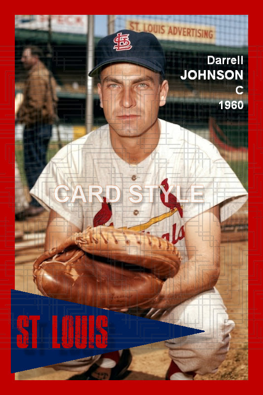 Darrell Johnson - 1960 St. Louis Cardinals - choose a size & style