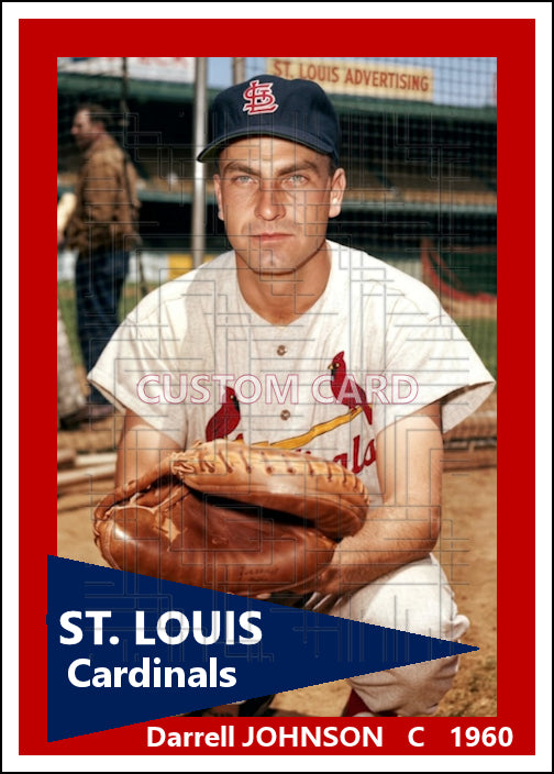 Darrell Johnson - 1960 St. Louis Cardinals - choose a size & style