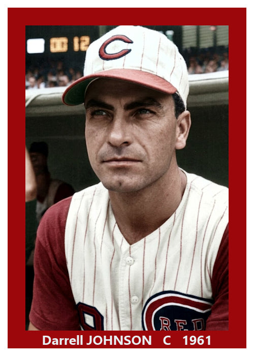 Darrell Johnson - 1961 Cincinnati Reds - choose a size & style