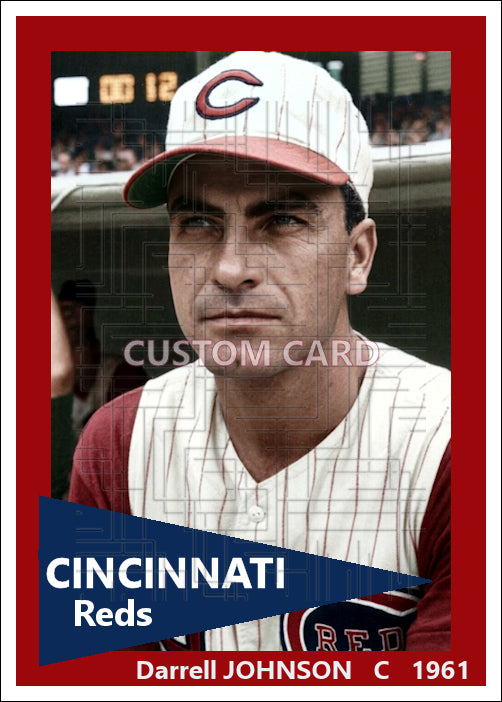 Darrell Johnson - 1961 Cincinnati Reds - choose a size & style