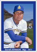 Darrell Johnson - 1977 Seattle Mariners - choose a size & style