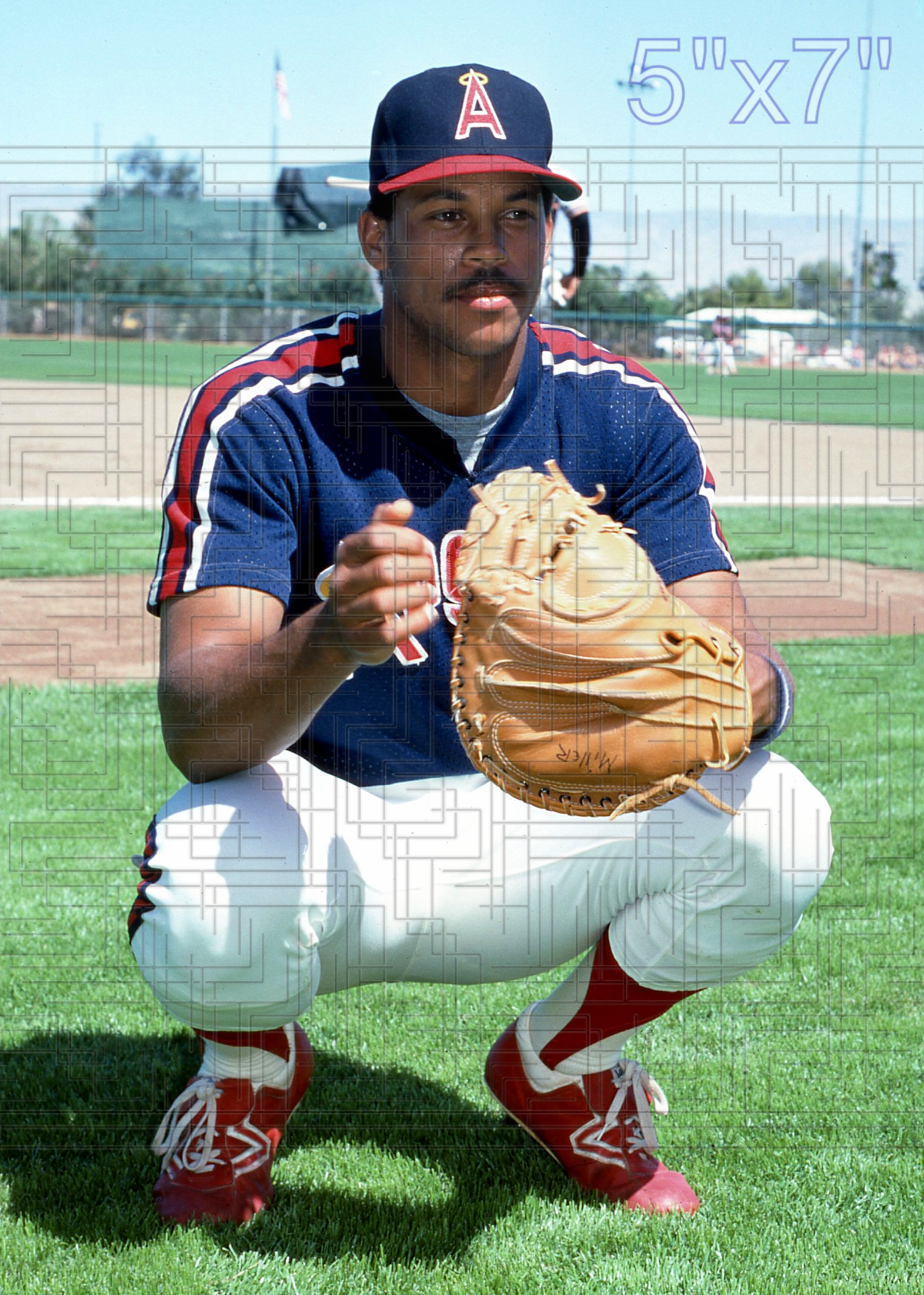 Darrell Miller - 1984 California Angels - choose a size & style