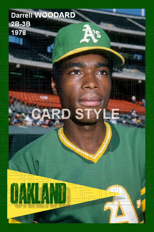 Darrell Woodard - 1978 Oakland Athletics - choose a size & style