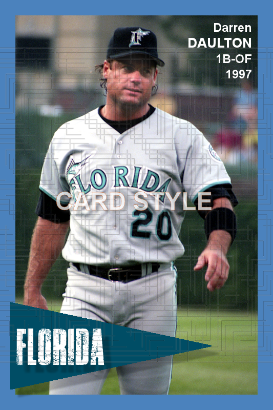Darren Daulton - 1997 Florida Marlins - choose a size & style