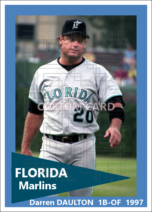 Darren Daulton - 1997 Florida Marlins - choose a size & style